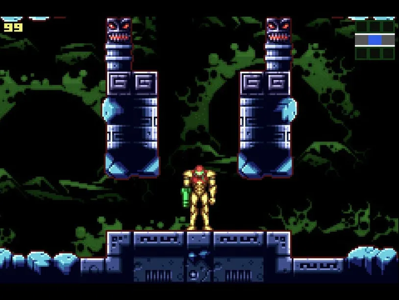 Metroid Zero Mission on the Game Boy Advance, the passage in these clips